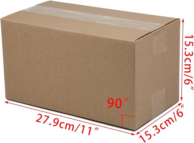Shipping Boxes 11x6x6 Inches Small Corrugated Cardboard Boxes, 25 Pack