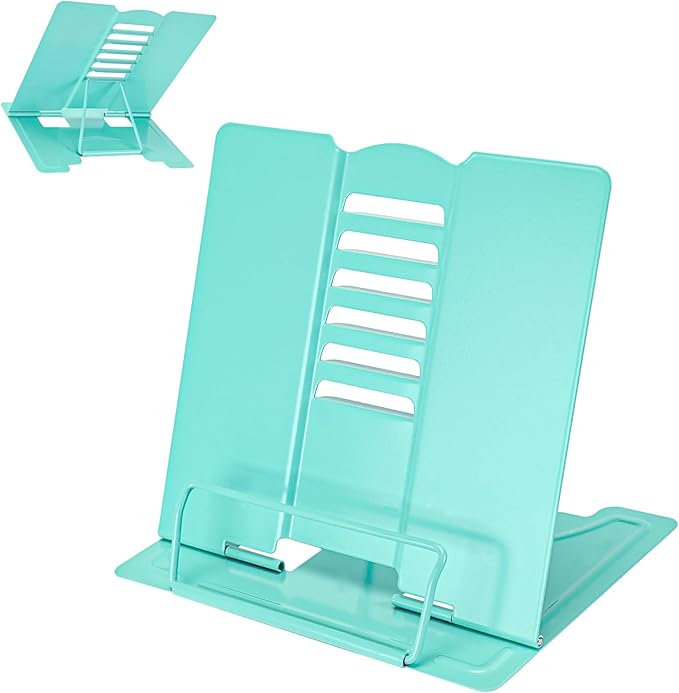 Metal Book Stand Adjustable Book Holder for Reading