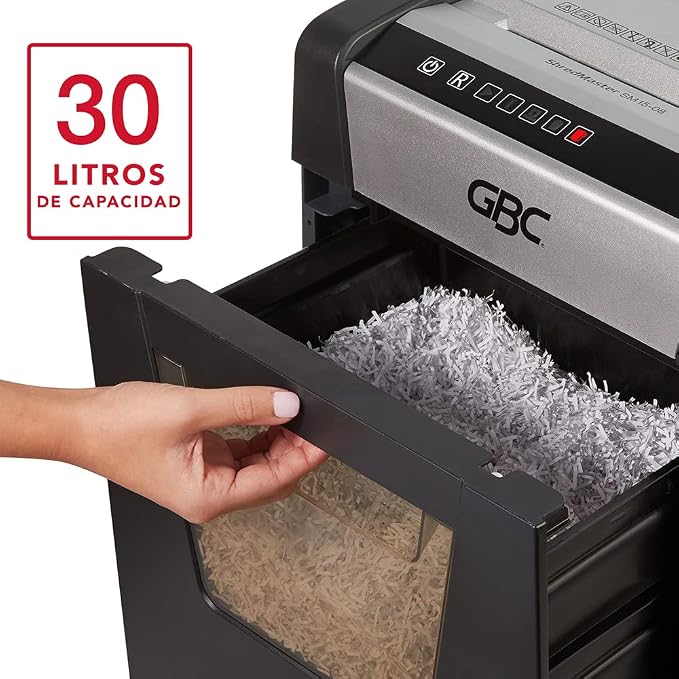 GBC Paper Shredder, ShredMaster, 15 Sheet Capcity, Micro-Cut, SM15-08 (1758501)