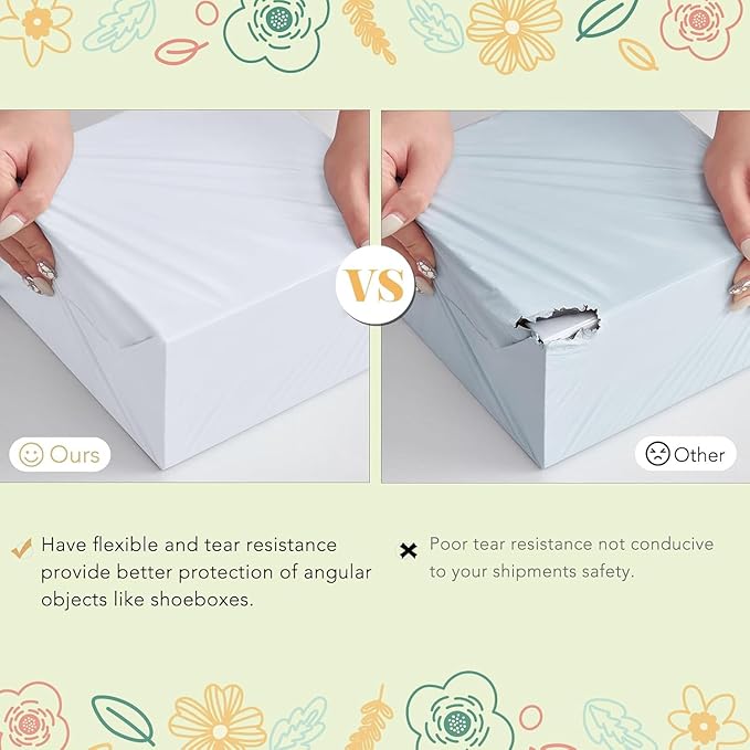 Fuxury 2000 Pcs 19x24" Poly Mailers,Waterproof Mailing Envelopes for Clothing, Strong Adhesive Poly Shipping Postage Bags for Small Business(White)