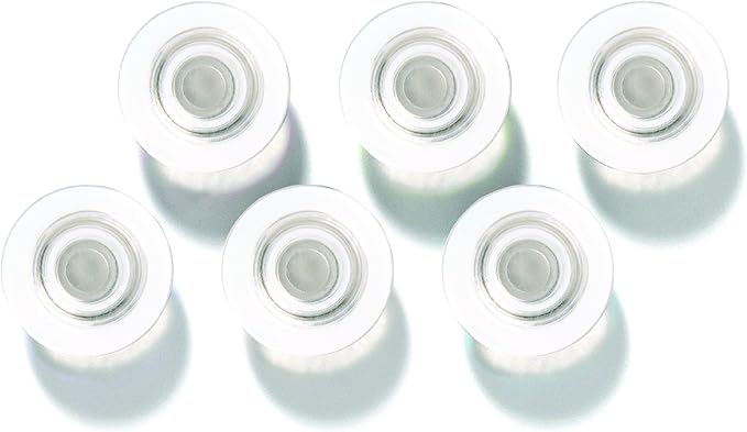 Quartet Strong Magnets for White Boards, Rare Earth Magnet for Glass Whiteboards, Clear, 6 Pack (85391)