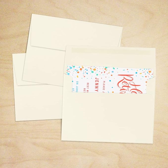 LUXPaper A7 Invitation Envelopes | 5 1/4" x 7 1/4" | Natural | 70lb. Text | 1,000 Qty