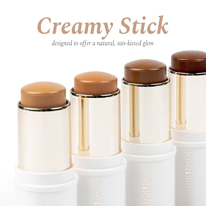 Bronzer Stick Makeup, Creamy Contouring Stick for Soft Sculpted Look, Long-Wear & Hydrating Formula, Buildable Coverage with Matte Finish | Vegan & Cruelty-Free | Medium