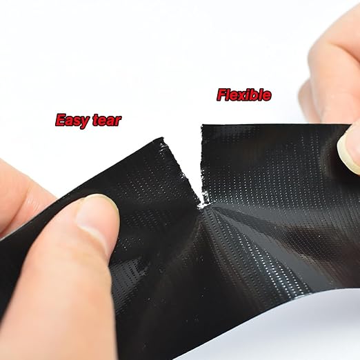 XUXU 3Pack Black Duct Tape Heavy Duty Waterproof 60 Yards x 2 Inch Total | Strong Adhesive Duct Tape Bulk for Indoor Outdoor Repairs