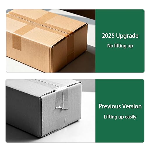 6 Rolls Brown Packing Tape 2 Inch Bulk, 2025 Upgrade Kraft Paper Packaging Tape, 2 Inch x 55 Yards, Cardboard Shipping for Packing Boxes, Tear by Hand for Express Parcels & Office Use
