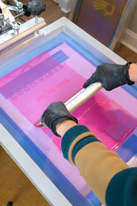 Rapid Cure® Screen Printing Ink Pink (Pint - 16oz.) - Plastisol Ink for Screen Printing, Fast Curing Fabric Paint - Screen Print Direct®, USA Made