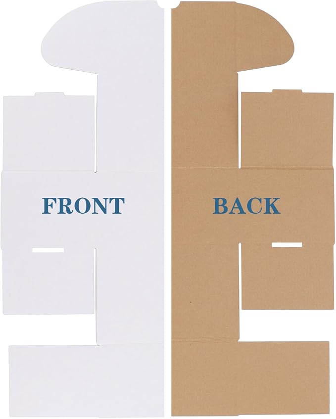 ZBEIVAN 5x5x5 White Small Shipping Boxes, 30 Packs Corrugated Cardboard Mailer Boxes for Packaging Small Business Mailing Gifts Wrap Boxes with Lids