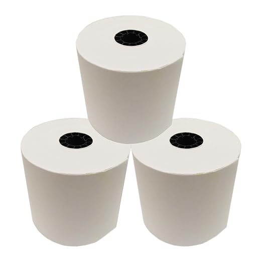 Victor Thermal Paper Roll For Printing Calculators & Cash Registers, 3 Pack, 165 ft (70803)