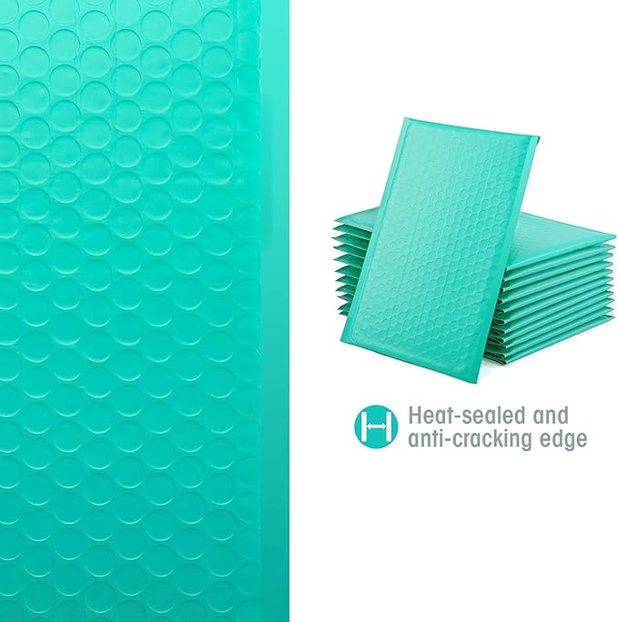 GSSUSA Teal Bubble Mailers 6x9 Small Padded Envelopes 3000 Pack,Strong Adhesion Bubble Mailer Self-Seal Bubble Envelopes for Small Business
