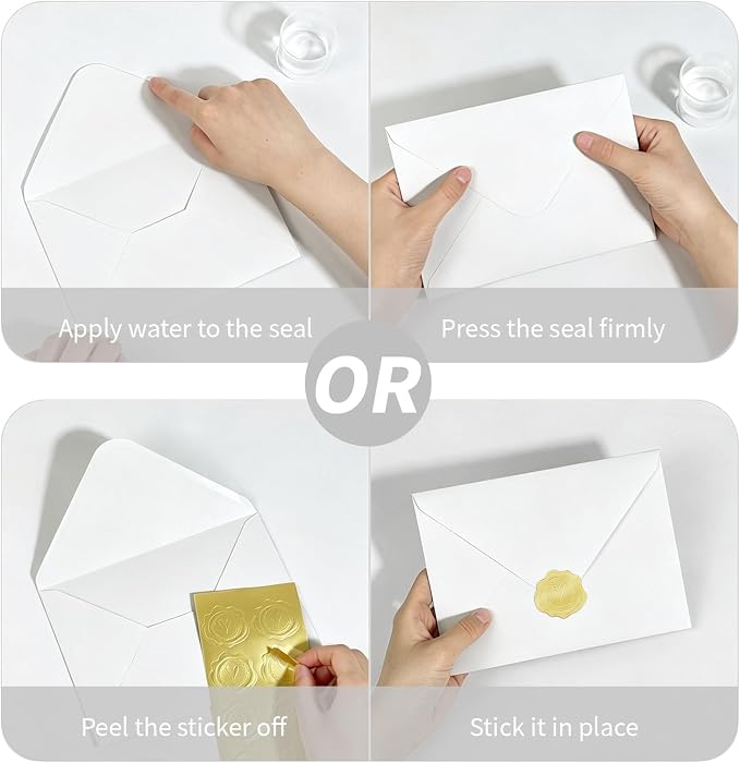 50 PCS White Colorful A7 Envelopes,5x7 Envelopes for Invitations | 5x7 Envelopes with Stickers, V Flap, card envelopes, for Invitations, Wedding Invitation, Birthday, Baby Shower, Graduation