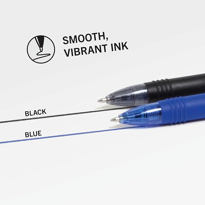 Zebra Pen Z-Grip Retractable Ballpoint Pen, Black/Blue, 1.0mm, 18-Pack | Smooth Writing, Medium Point Tip, Ideal for Planners, Note-Taking, and School and Office Supplies (22018amz)