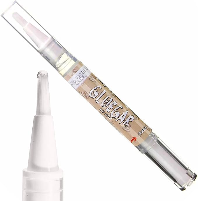 CALIGARS GlueGar - Go Stix Rolling Glue, Cigar Glue Stick Pen for Wraps & Papers, Natural Plant-Based Glue with Flavors, Cigar Glue Repair, Caligars Rolling Glue, Baked Vanilla Cake (1 Pack, 3ml)