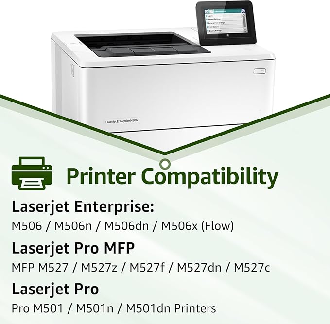 greencycle CF287X 87X Compatible Black Toner Cartridge Replacement for HP 87X 87A CF287X CF287A for HP LaserJet Enterprise M506 M506dn M506n Pro M501 M501dn M506 M506x M527 M527dn Printer Ink 2-Pack