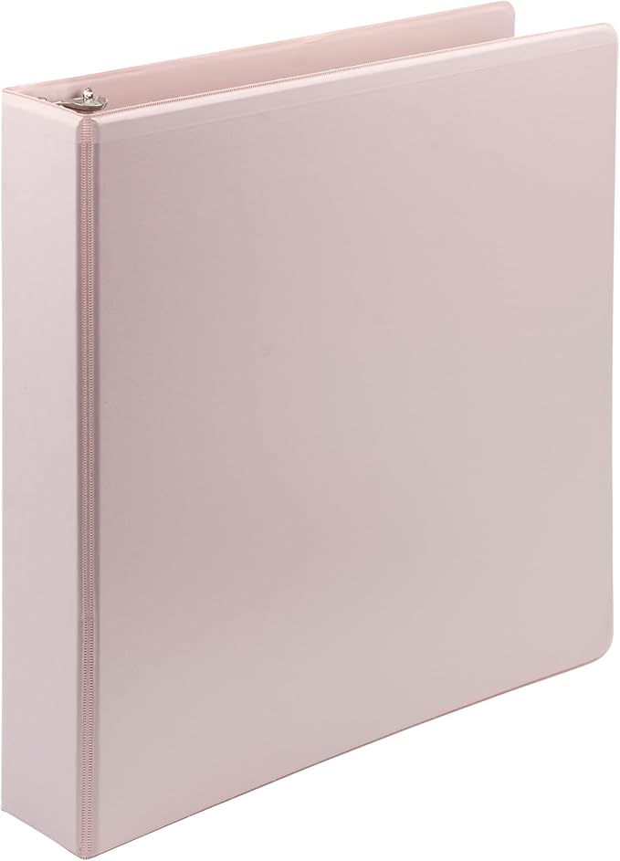 Samsill Plant-Based 1.5 Inch Durable D-Ring, View Binder, Eco-Friendly, USDA Certified Biobased, Single, Light Pink