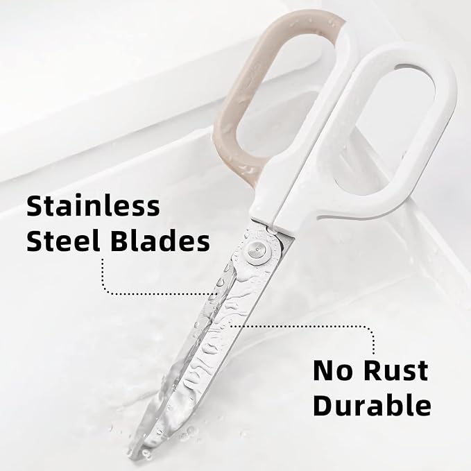 Multipurpose Scissors, Comfort-Grip Handles Sharp Scissors with Utility Knife Box Cutters, Retractable Letter Opener Cartons Cardboard Cutter Knife for Office Home School Craft Sewing Fabric Supplies