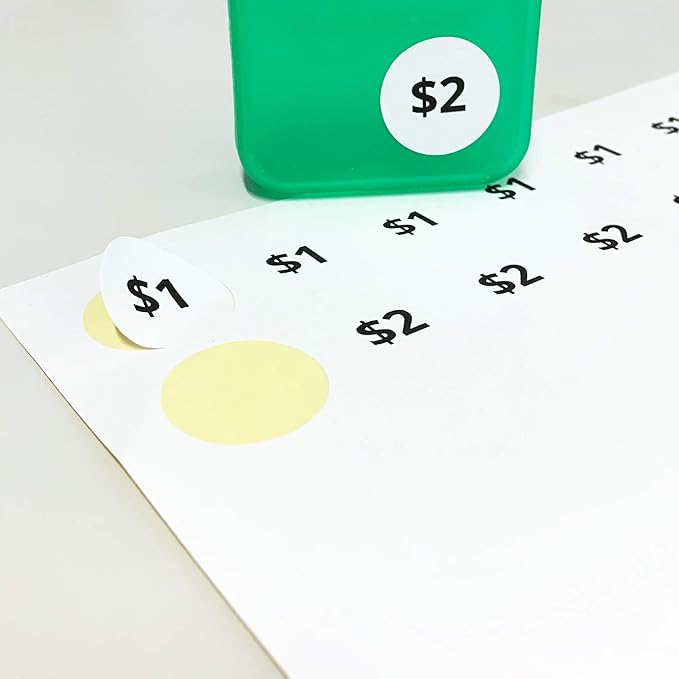 2.5" Round Matte White Sticker Label, Laser/Inkjet Printing - Letter Size, 200 Sheets