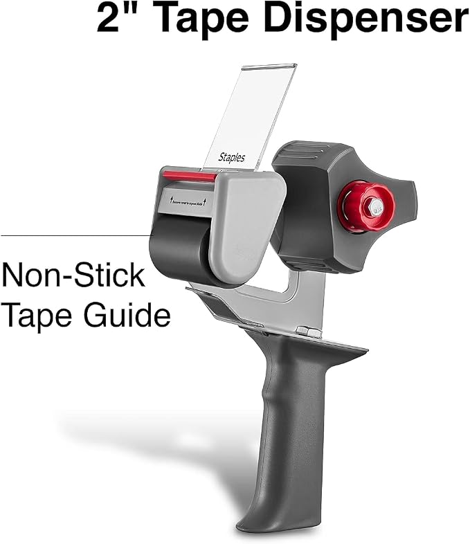 Staples 523621 Heavy Duty Packing Tape Dispenser 2-Inch Grip