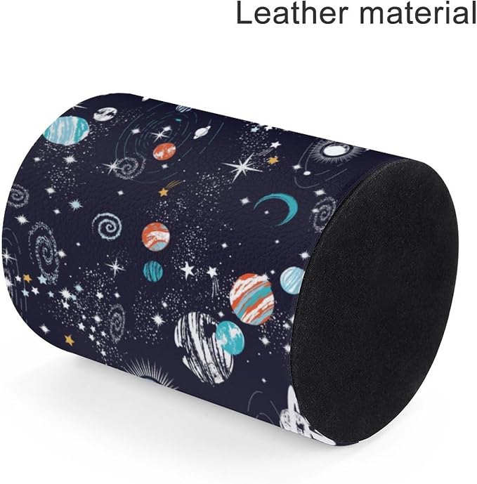 Galaxy Space Planets Pen Holder Pencil Cup for Desk Organizer | Cute Makeup Brush Holder PU Multifunctional Office Suppliesfor Decor Home Classroom School