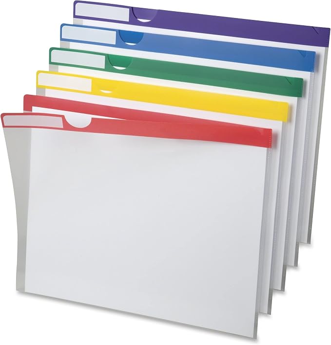 Pendaflex Poly Index Folders, 10 Pack, Letter, Assorted (50981EE)