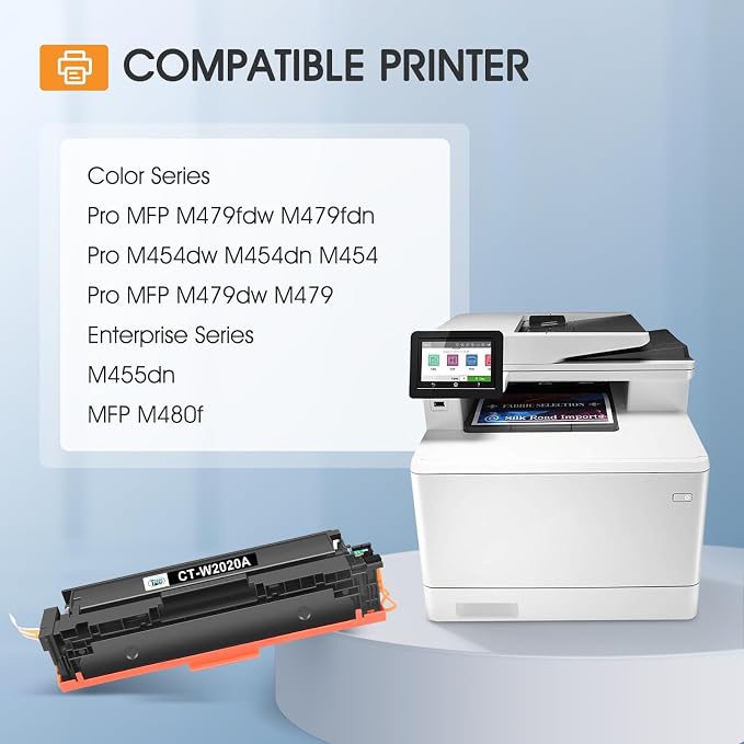 414A Black Toner Cartridge for HP 414A 414X W2020A W2020X M479fdw M454dw | Compatible for HP Color LaserJet Pro MFP M479fdw M454dw M479fdn M479dw M454dn M479 M454 M480f Printer Ink High Yield 2 Pack