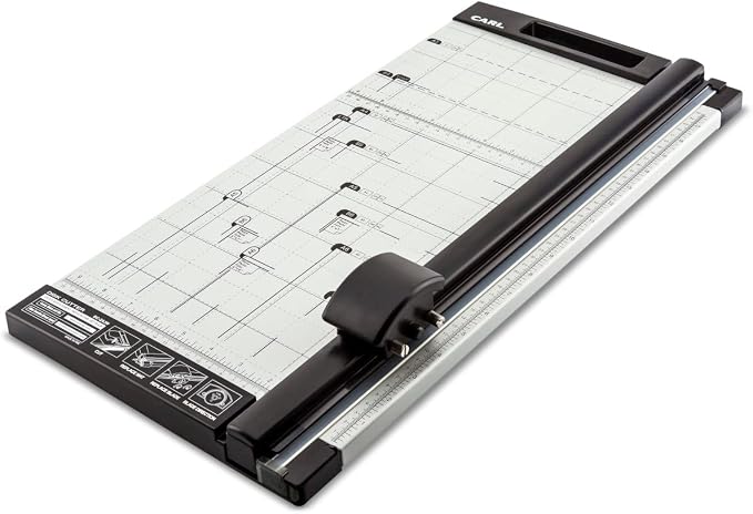 Carl 18 inch DC-2A3N Premium Rotary Paper Trimmer, Metal Base, 15 Sheet Cutting Capacity.