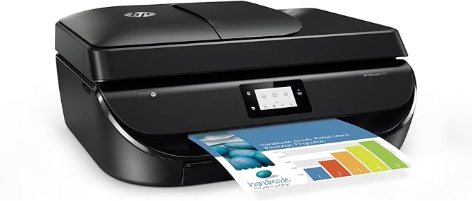 HP OfficeJet 5255 All-in-One Printer with Mobile Printing, Instant Ink Ready - Black (Renewed)
