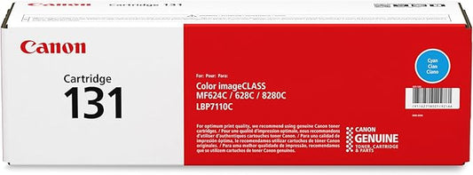 Canon Genuine 131 Cyan Toner Cartridge Compatible with MF620 Series, MF8280Cw, LBP7110Cw