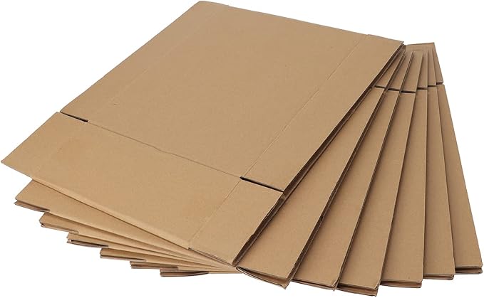 12x9x4 Inches Shipping Boxes Pack of 25, Small Corrugated Cardboard Box for Business Mailing Packaging, Brown