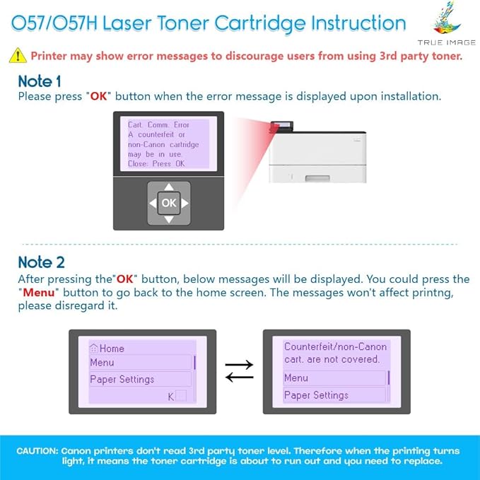 057 057H Black Toner Cartridge Replacement for Canon 057 057H CRG-057 for ImageCLASS MF445dw MF448dw LBP226dw LBP227dw MF449dw MF445 MF440 MF450 LBP220 LBP230 Laser Printer Ink (Black, 1-Pack)