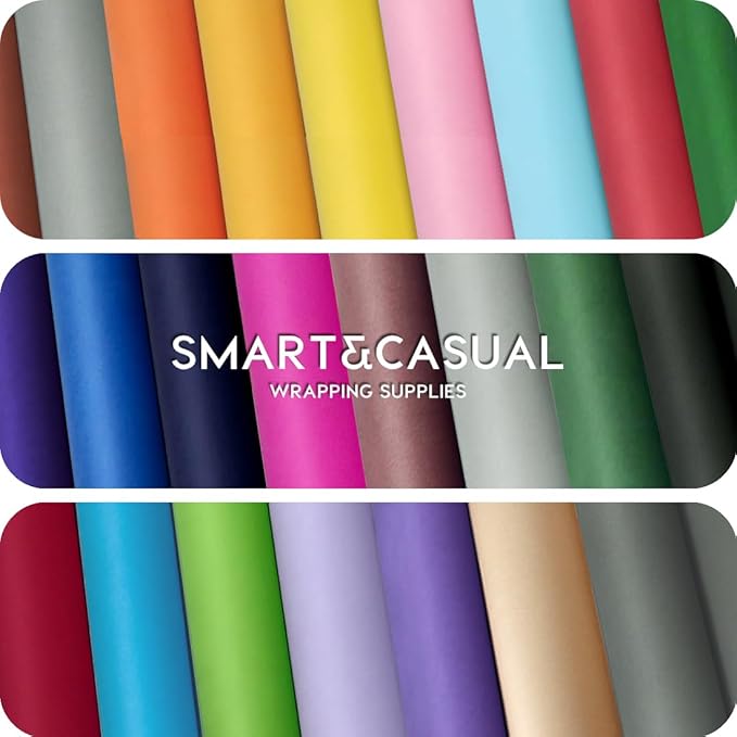 SMART&CASUAL 36" x 1,500" (125') OrangeRed Kraft Craft Paper Roll for Gift Wrapping Bulletin Board Bouquet Flower Kids Art Packing Parcel Table Covering 80GSM 55LB (OrangeRed, 36" x 125')