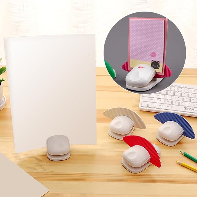 Document Holder for Typing - Document Stand for Desk When Typing,Portable Copies Stand Desktop Document Holder Stand for A4 Paper Documents Office Typing Reading (RED)