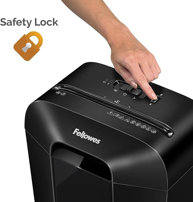 Fellowes Powershred LX70-DB 11 Sheet Cross-Cut Household Paper Shredder for Home Office
