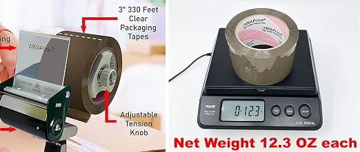 iMBAPrice Brown Packing Tape 3 Inch x 110 Yards, 6 Rolls | Heavy Duty Shipping & Packaging Tape, Strong Adhesive Carton Sealing Tape for Moving Boxes, Warehouse