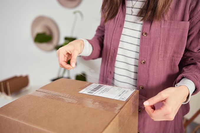 Duck HD Clear Extra Long Packing Tape - 6 Rolls of Heavy Duty Shipping and Moving Packing Tape – Clear Strong Packaging Tape for Boxes, Packing and Moving Supplies – 1.88 In. x 109 Yards (287975)