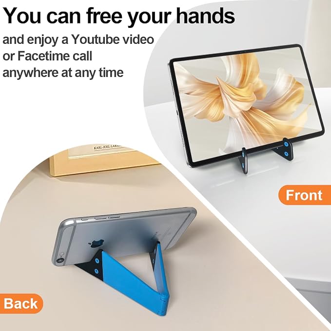 4 Pack Cell Phone Stand, Foldable Phone Holder for Desk Compatible with Phone 16 15 14 13 12 11 Pro Xs Xs Max Xr X 8, Nintendo Switch, All Phones