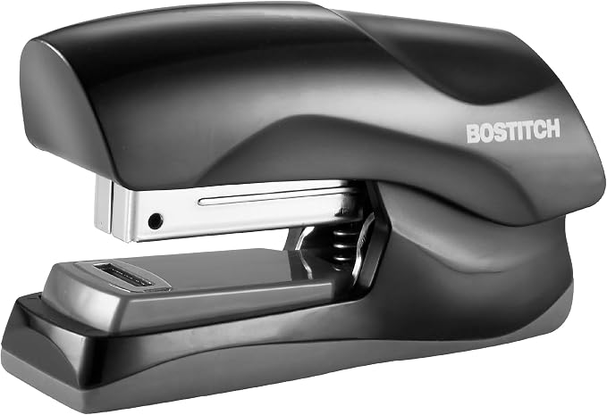 Bostitch Office Heavy Duty Stapler, 40 Sheet Capacity, No Jam, Half Strip, Fits into the Palm of Your Hand, for Classroom, Office or Desk, Charcoal