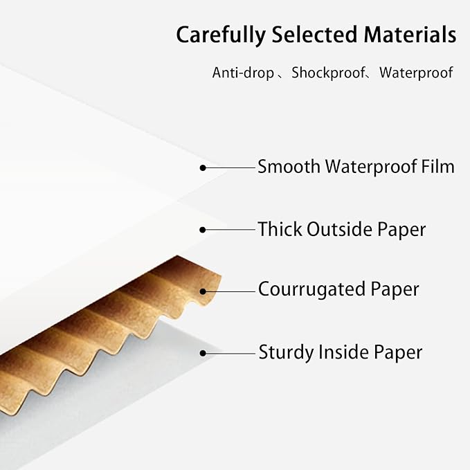FORBFAN 7x5x2 Shipping Boxes, 45 Pack White Mailer Boxes for Small Business, Small Corrugated Cardboard Boxes for Mailing & Shipping