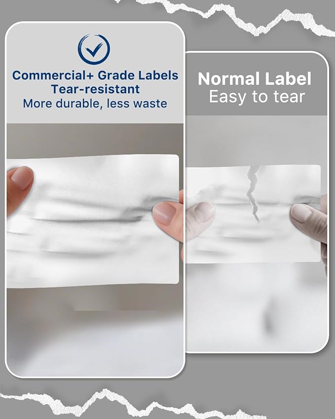 iEager 4x6 Inch Thermal Labels, White Shipping Label Stickers, Commercial+ Grade Thermal Printer Sticker, 500 Labels/Pack
