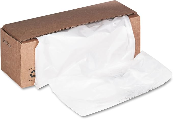 Fellowes 3605801 Shredder Wastebags, 32-38Gal, Ties, 23-Inch x21-Inch x39-Inch, 50/CT, CL