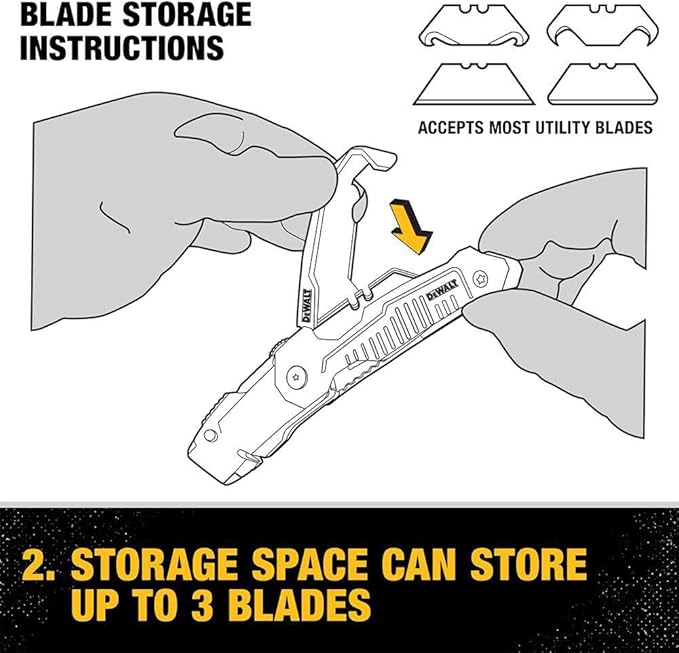 DEWALT DWHT10035L Folding Retractable Utility Knife