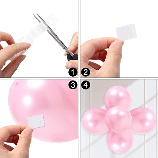 UPINS 800 Pcs Point Dots Balloon Glue Removable Adhesive Point Tape | 8 Rolls Double Sided Tape Dot Stickers, Easy Removal, Balloon Glue and Craft Supplies, Holiday Wedding Party Home Wall Decor