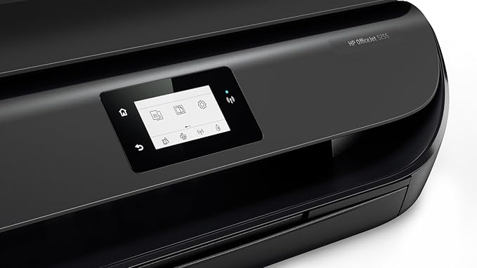 HP OfficeJet 5255 All-in-One Printer with Mobile Printing, Instant Ink Ready - Black (Renewed)