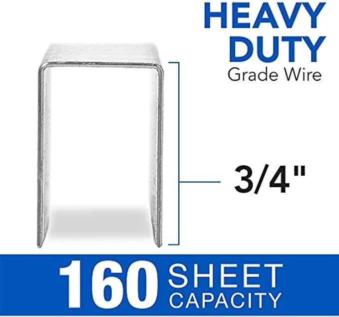 Swingline Staples, Heavy Duty for Desktop Staplers, 3/4" Length, 100/Strip, 1000/Box (35319)