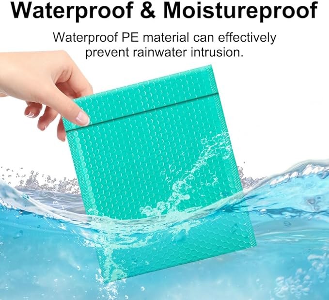 Koja 6 X 10” Padded Bubble Mailers. Quality Mailing and Shipping Envelopes and Bags with 6 X 9" Usable Size. Extra-thick Padding. Fast and Easy Self-seal Envelope 25-Pack. (Green)