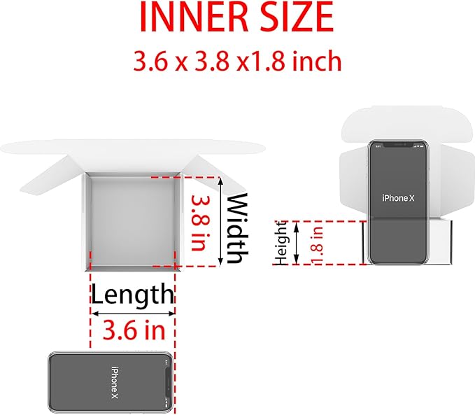 Small Brown Shipping Boxes for Small Business Pack of 25-4x4x2 inches Cardboard Corrugated Mailer Boxes for Shipping Packaging Craft Gifts Giving Products