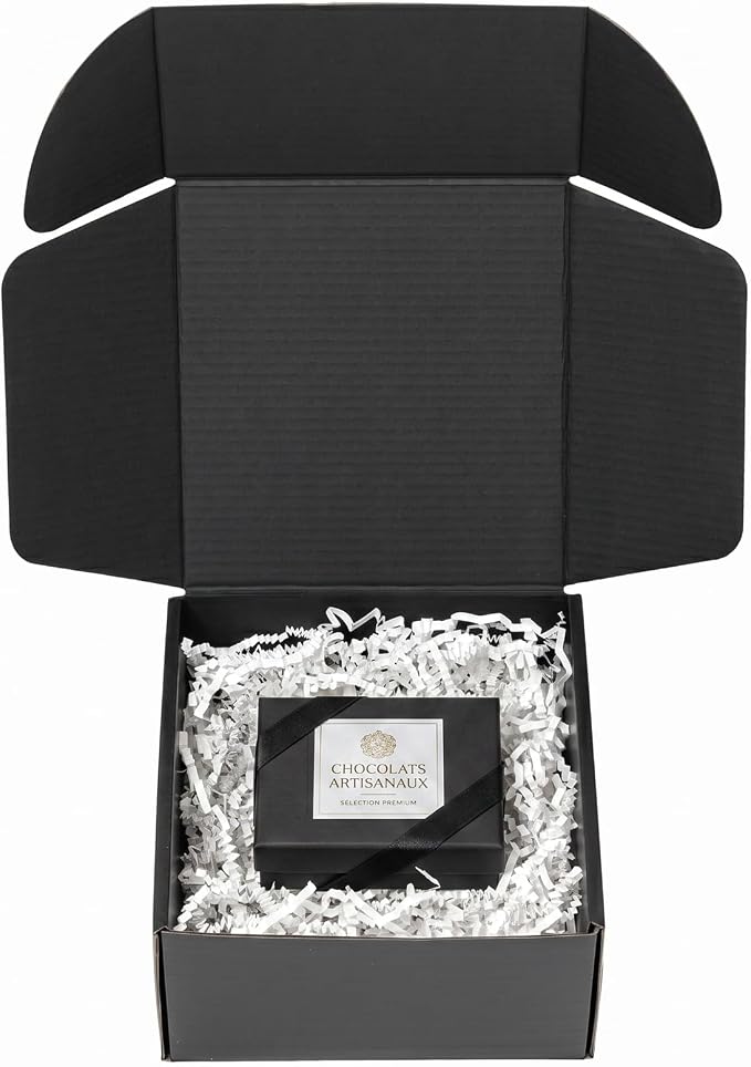 Timirog Black Shipping Boxes 6x6x3 Inches 25 Pack Corrugated Cardboard | Mailing Box for Small Business, Tab Locking Literature Mailer for Packing Jewelry Ornament Gift Craft Packaging Supplier