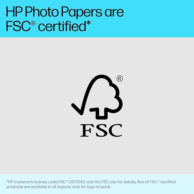 HP Everyday Photo Paper - Designed for HP Inkjet Printers, Glossy, 5x7 in, 60 sheets (CH097A)
