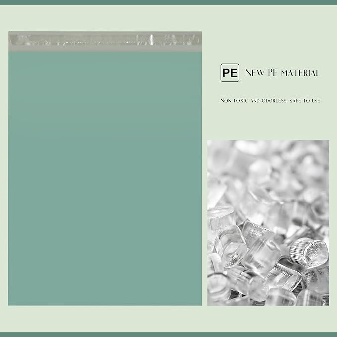 Metronic Poly Mailers 10x13 1200 Pcs, Shipping Bags for Clothing, Strong Adhensive Mailing Bags, Shipping Envelopes for Small Business, Tear-resistant Mailer Envelopes Bags in Grayed Jade Green