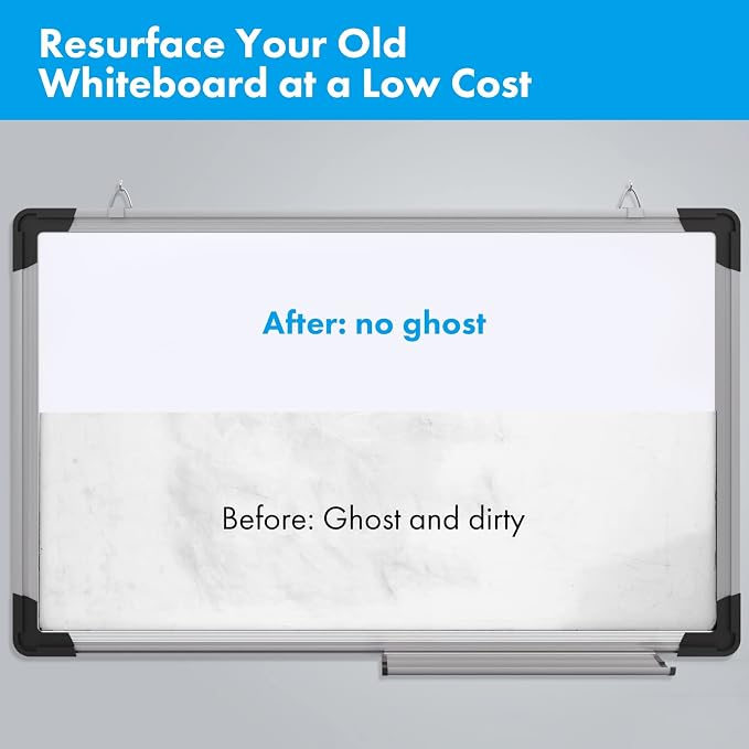HAMIGAR White Board Sticker for Wall 48" x 79" Dry Erase Adhesive Paper | Dry Erase Board Wallpaper, Peel and Stick, Contact Paper Adhesive, No Ghost, can be Cut, Includes 1 Marker, Office Classroom
