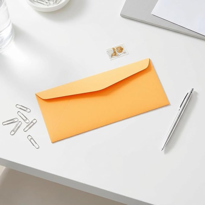 JAM PAPER #14 Envelopes - 5 x 11 1/2 - Brown Kraft Manila - Bulk 250/Box